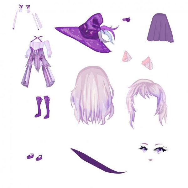 Аниме прически и одежда