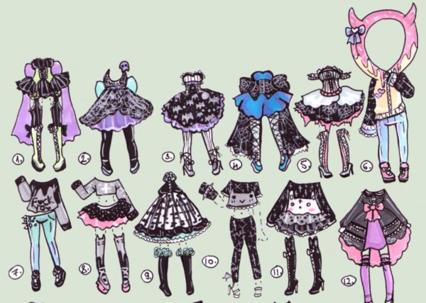 Бумажные куклы гача лайф