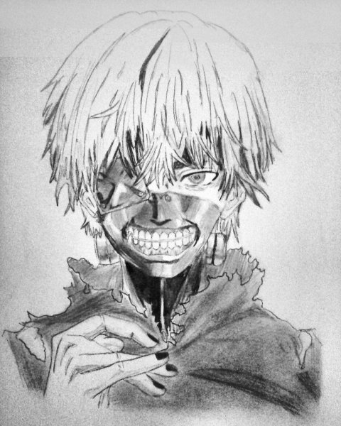 Канэки Токийский гуль срисовка