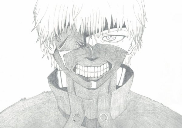 Токийский гуль для срисовки