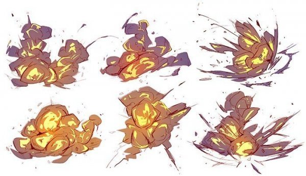 Туториал по рисованию взрывов