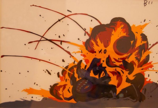 Рисованный взрыв