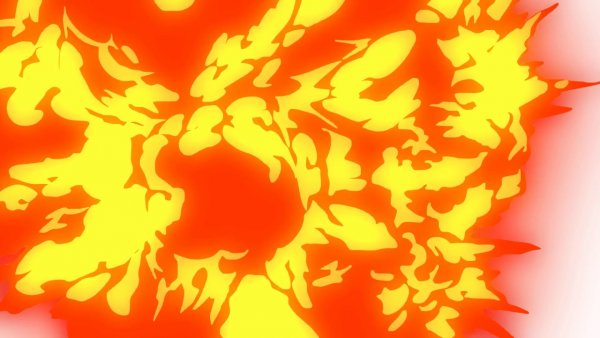 Эффект огня без фона