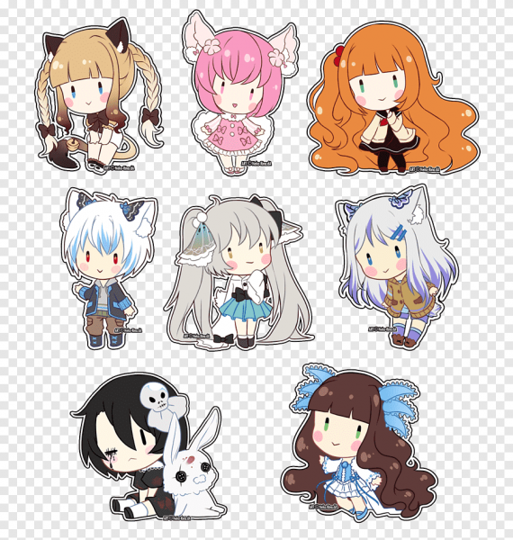 Стикеры наклейки аниме