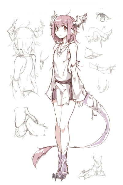 Референс демона в полный рост