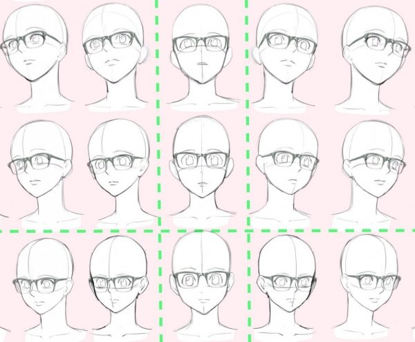 Парень в очках референс