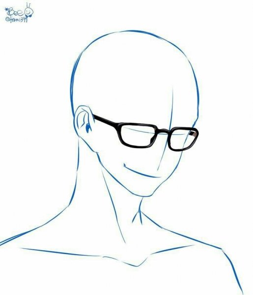 Парень в очках референс