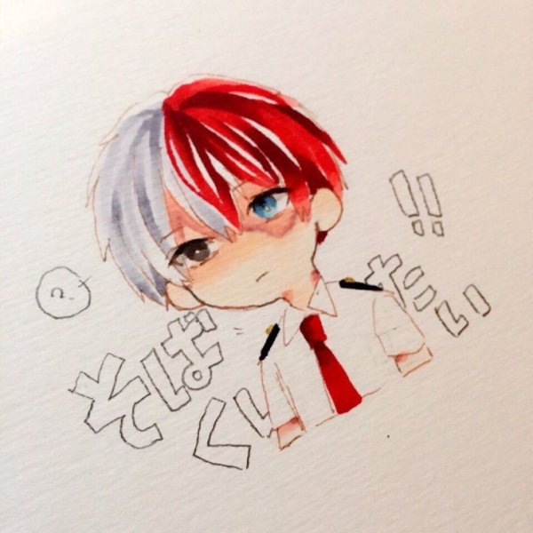 Шото Тодороки рисунок