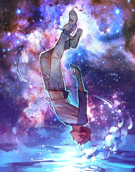 Человек в космосе арт