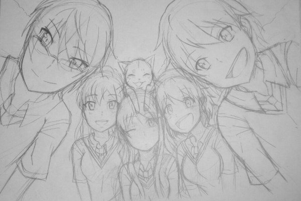 Рисунки аниме команда