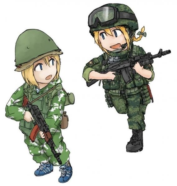 Аниме русский солдат