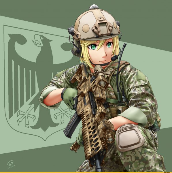 Солдат Бундесвера anime Art