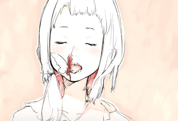 Аниме девочка в истерике