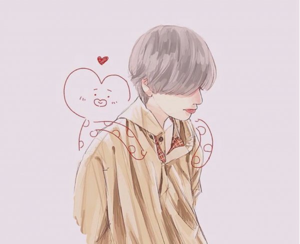 BTS нарисованный Тэхен