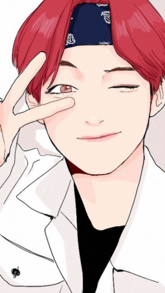 BTS Тэхен арт лёгкий