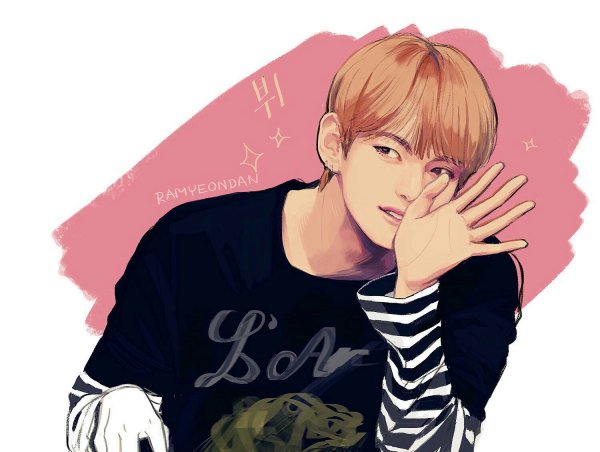 BTS Тэхен арт