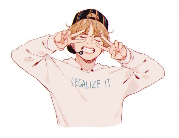 БТС мультяшный тэхён