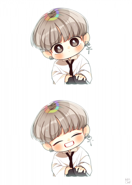 Чиби БТС Тэхен