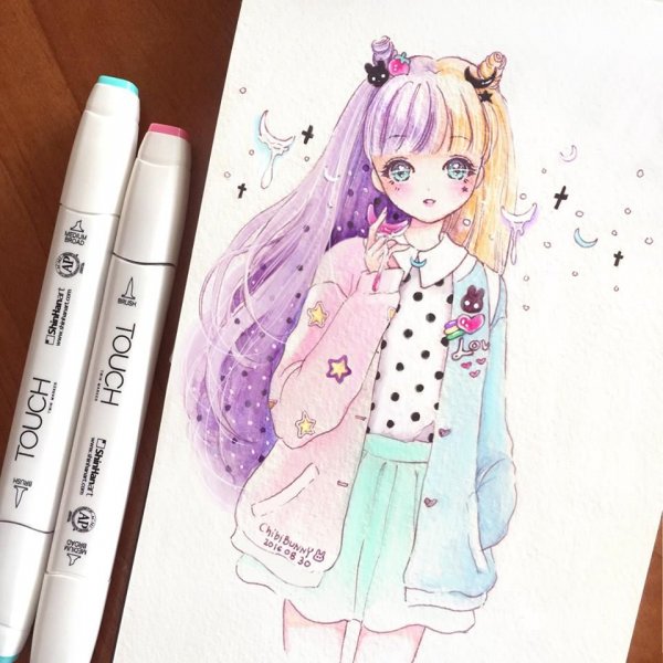 Кавай стиль рисования