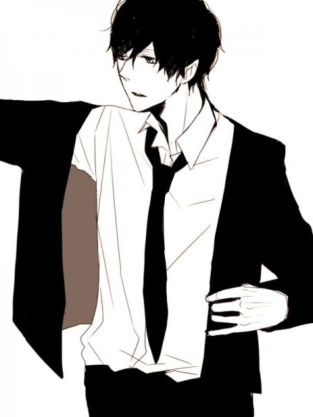 Аниме парень в рубашке