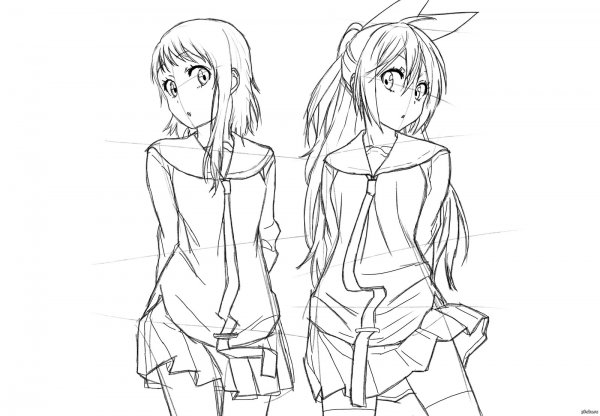 Скетчи аниме