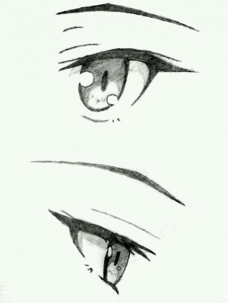 Аниме глаза с боку