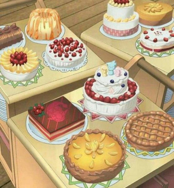 Аниме пирожные
