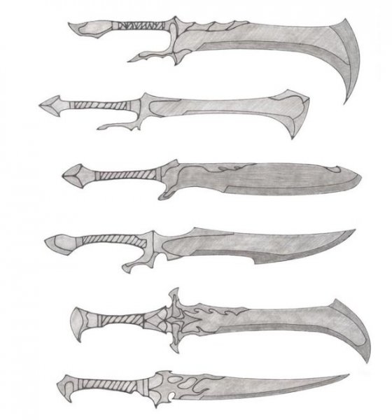 Холодное оружие для рисования