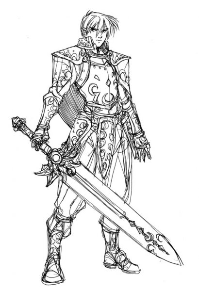 Аниме Рыцари скетчи