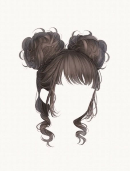 Рисование волос с гулькой