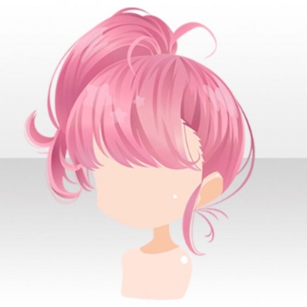 Аниме прическа пучок