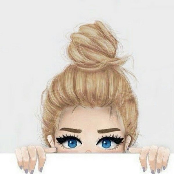 Нарисовать девочку с пучком