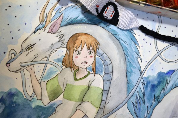 Аниме Унесенные призраками для срисовки