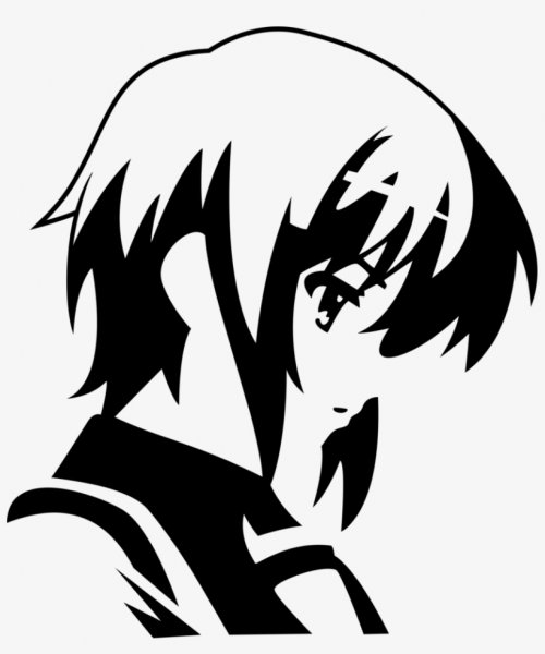 Силуэты аниме персонажей