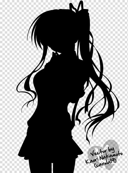 Черный силуэт аниме