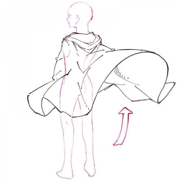 Позы для рисования в накидке