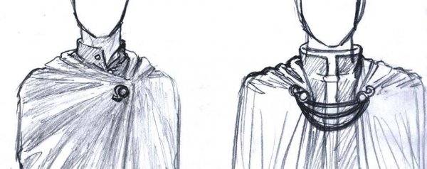 Накидка референс складки