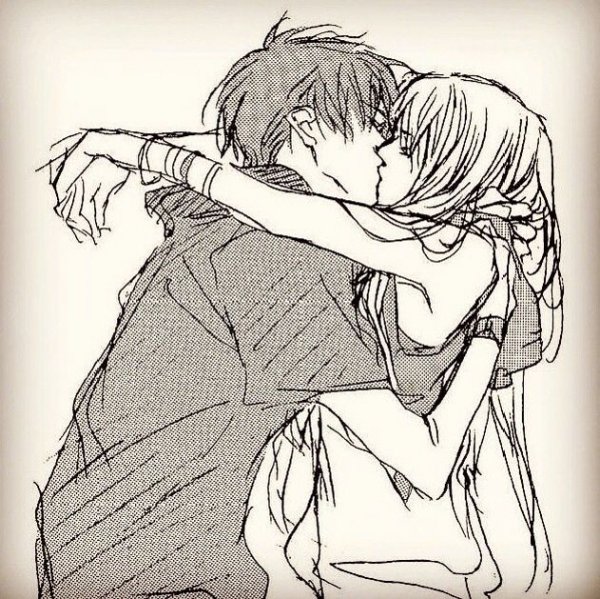 Аниме объятия