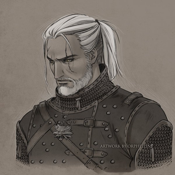 Ведьмак Геральт рисунок