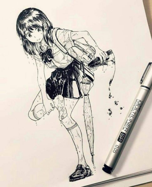 Скетчинг аниме