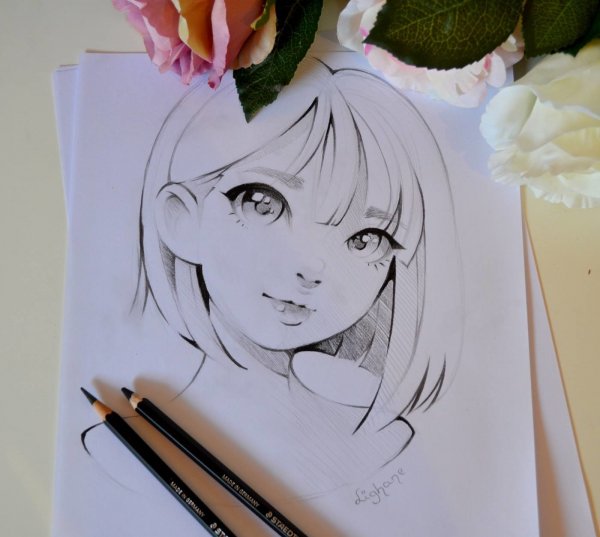 Нарисовать портрет аниме