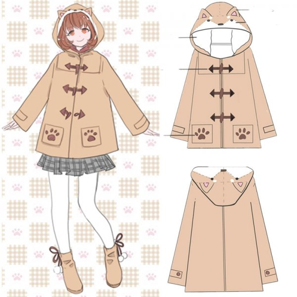 Верхняя одежда нарисовать аниме