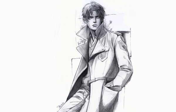 Мужчина в пальто арт