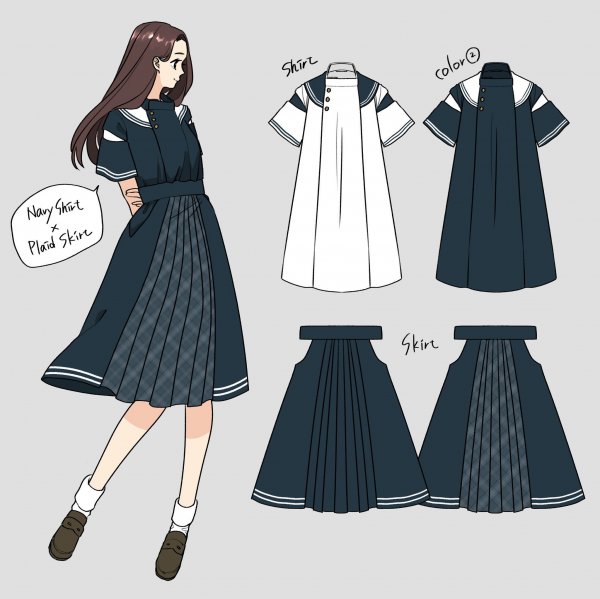 Японское платье референс