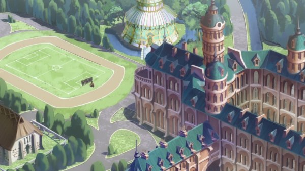 Академия магии аниме здание