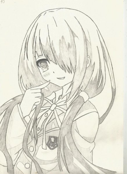 Аниме рисунки карандашом