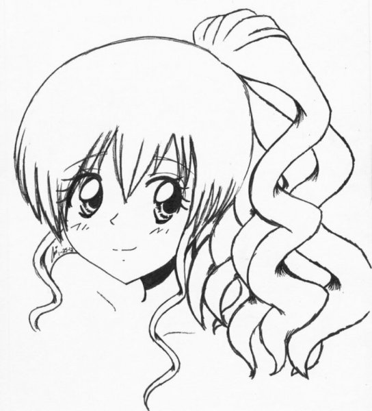 Аниме для срисовывания карандашом