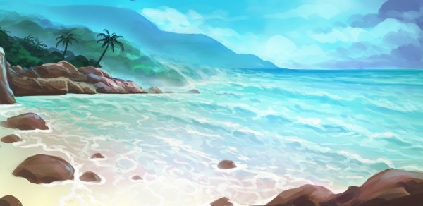 Море мультяшное