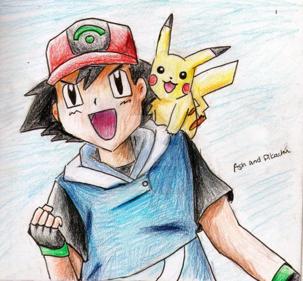 Рисунки покемонов Эш