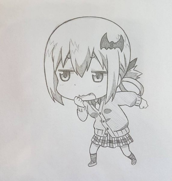 Чиби аниме Габриэль бросает школу